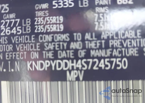 2025 Kia Sportage Plug-In Hybrid X-Line z USA, uszkodzony, nr VIN KNDPYDDH4S7245750